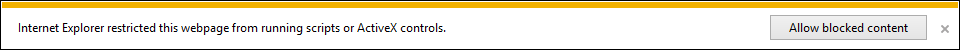 IE Plug-in Blocked